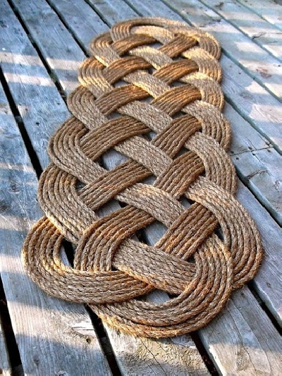 Thảm dây rope trang trí